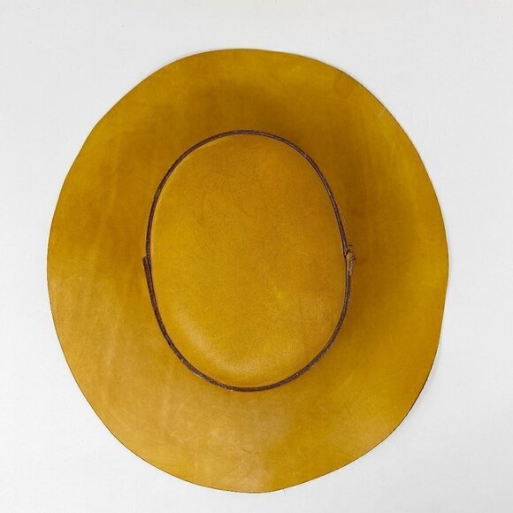 VINTAGE | Skully\'s by Henschel Western Tan Leather Hat main image 6